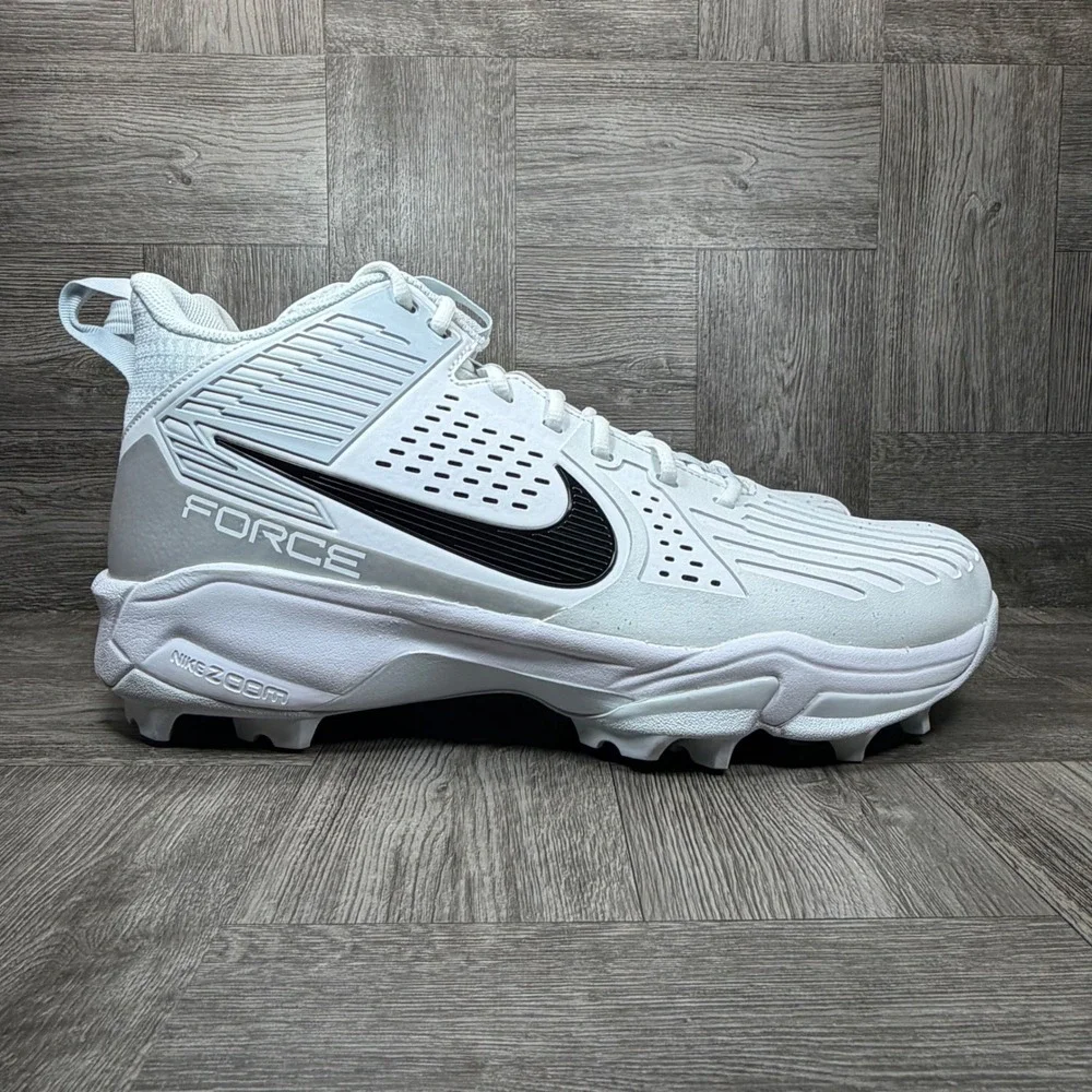 Nike Force Zoom Savage 3 Pro Mens Size 15 White Football Cleats NEW FJ8163-105